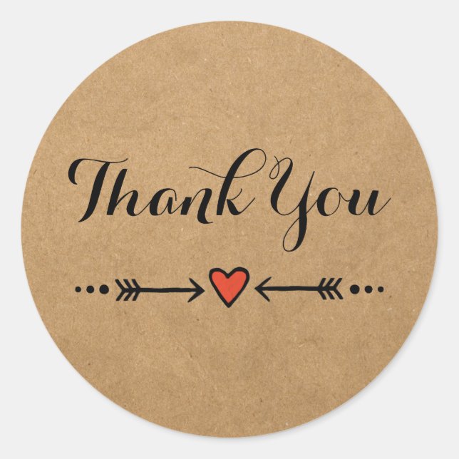 Adesivo Redondo Fofos Rosa e Setas Russos Obrigado (Frente)