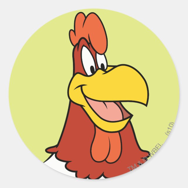Adesivo Redondo Foghorn Leghorn Closeup (Frente)