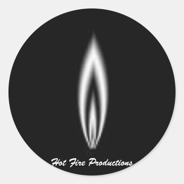 Adesivo Redondo Fogo quente (Frente)