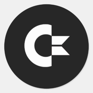 Adesivo Redondo Folha adesiva de Commodore