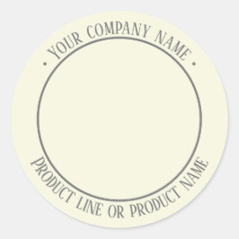 Adesivo Redondo Folha adesiva de promoção do produto