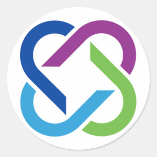 Adesivo Redondo Folha adesiva do ícone do logótipo Merakey (20 a