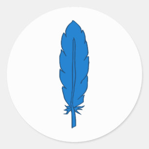 Adesivo Redondo Folha Azul de Clã SCA