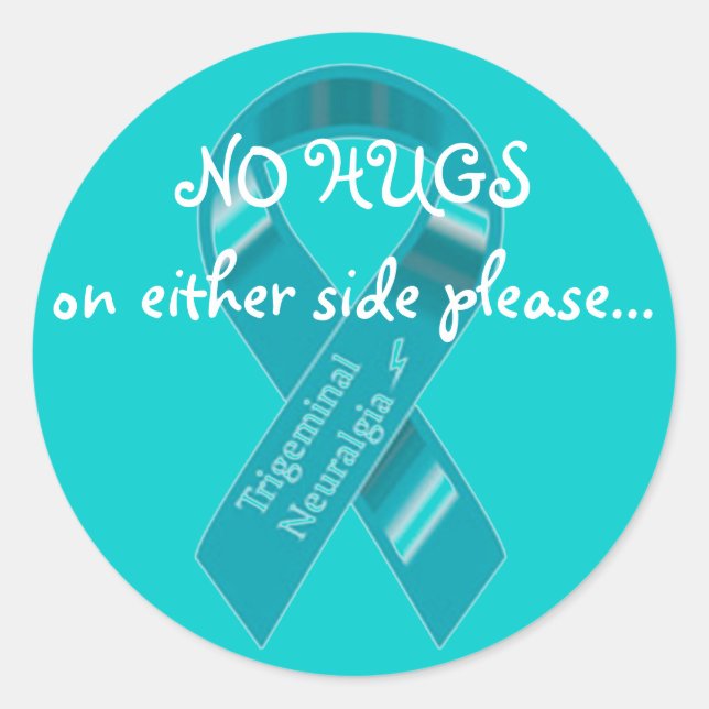 Adesivo Redondo Folha de 20 Sem abraços nos autocolantes laterais. (Frente)