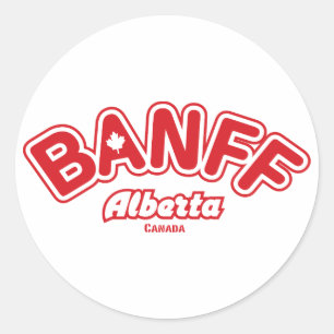 Adesivo Redondo Folha de Banff