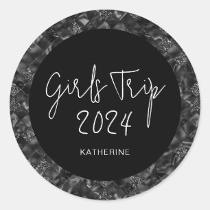 Adesivo Redondo Folha de folhosas personalizadas para raparigas el