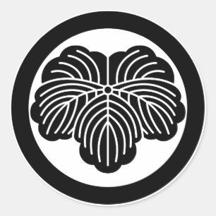 Adesivo Redondo Folha de Ivy em círculo