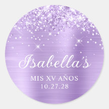 Folha de Lavanda brilhante Mis XV Años