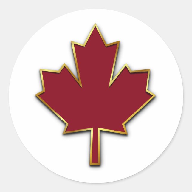 Adesivo Redondo Folha de Mapeamento Vermelho (Frente)