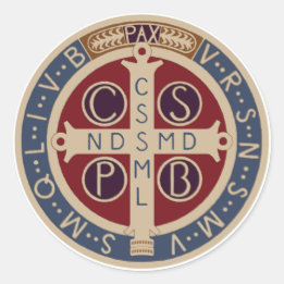 Adesivo Redondo Folha de Ruas. Medalhas Benedict