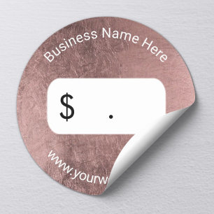 Adesivo Redondo Folha Dourado do rosa moderno do preço