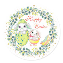 Folhagem felz pascoa Bunny Egg Green Wreath