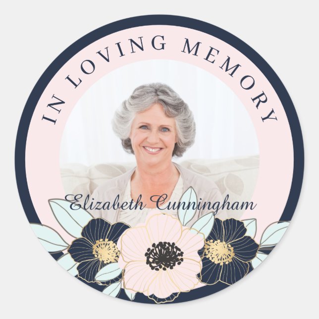 Adesivo Redondo Folhagem Floral e Verde em relevo Dourado (Frente)