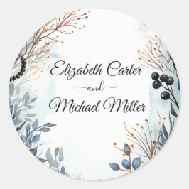 Adesivo Redondo Folhagem Serenária Delicada Eetal