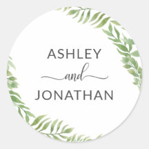 Folhas Botânicas Foco Branco Rótulos Brancos