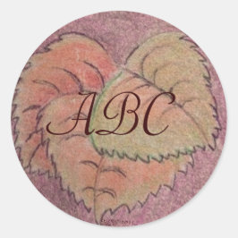 Adesivo Redondo Folhas de Equinox do outono