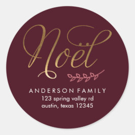 Adesivo Redondo Folhas de inverno