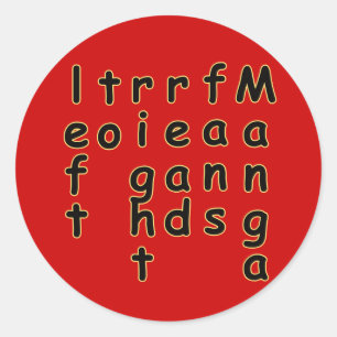 Adesivo Redondo Folhas de Piada do Ventilador Otaku Manga