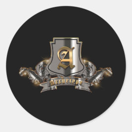 Adesivo Redondo Folhas de Vinhetas (Várias Formas) de 20