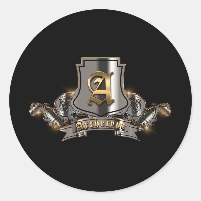 Adesivo Redondo Folhas de Vinhetas (Várias Formas) de 20 (Frente)