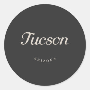 Adesivo Redondo Fonte branca da Arizona Tucson