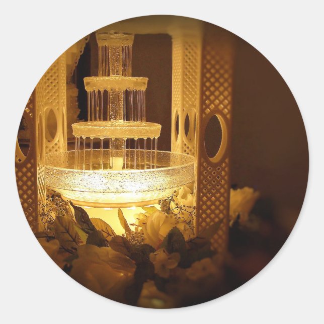 Adesivo Redondo fonte do bolo (Frente)