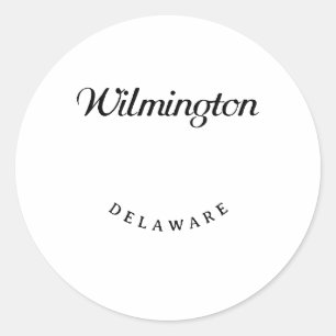 Adesivo Redondo Fonte Preta Wilmington Delaware