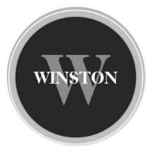 Fonte Serif Monogram Classic Preto e branco