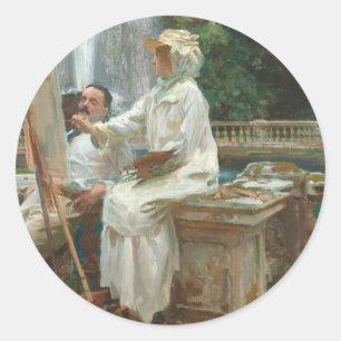 Adesivo Redondo Fonte: Villa Torlonia Frascati, Itália, por Sarge