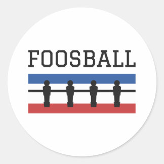 Adesivo Redondo Foosball Retro