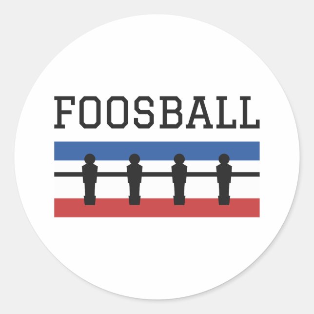 Adesivo Redondo Foosball Retro (Frente)