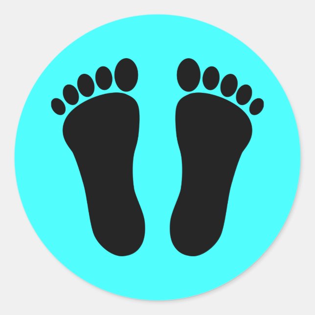 Adesivo Redondo Foot_001_Impressão_Two_Vector_Clipart Rua redonda  (Frente)