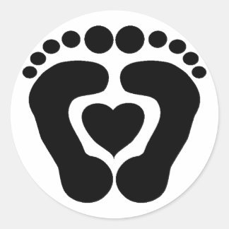 Adesivo Redondo Foot Love