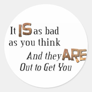 Adesivo Redondo Fora para te pegar