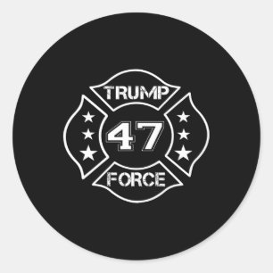 Adesivo Redondo Força 47 Ultra Maga Mais Do Que Nunca Rende