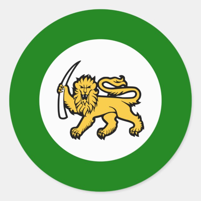 Adesivo Redondo Força Aérea Rodésia (Frente)