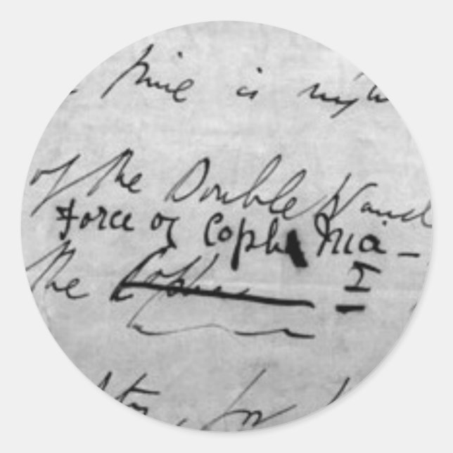 Adesivo Redondo Força de vedações de Coph Nia (Frente)