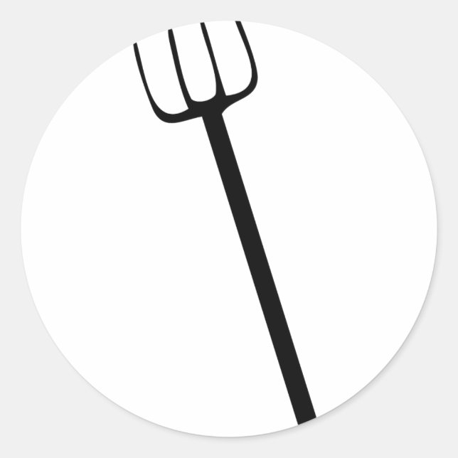 Adesivo Redondo forcado preto (Frente)