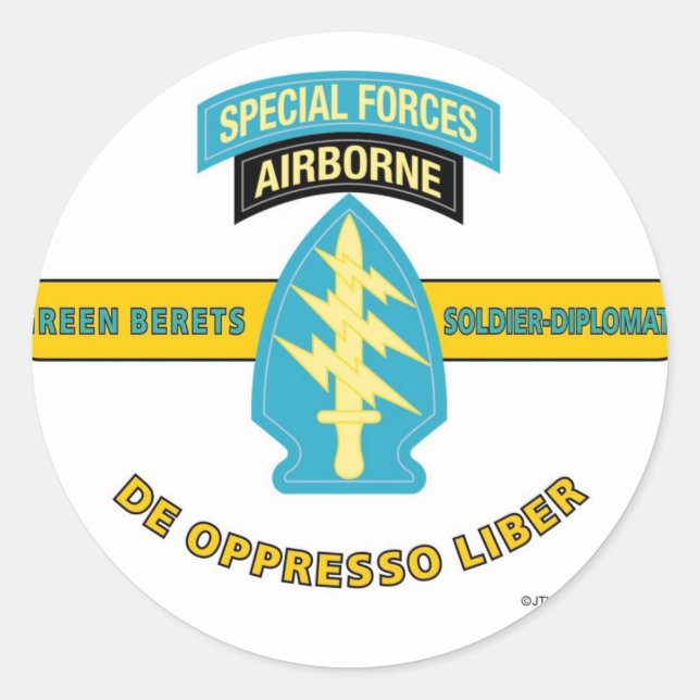 ADESIVO REDONDO FORÇAS ESPECIAIS AÉREA "DE OPPRESSO LIBER" (Frente)