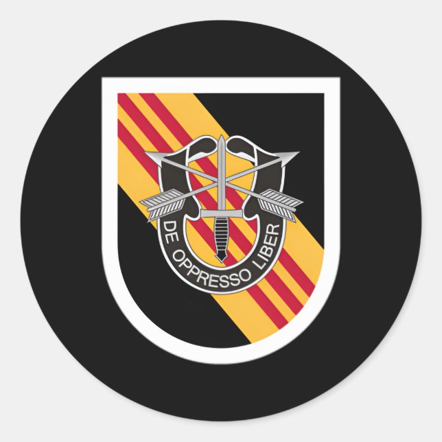 Adesivo Redondo Forças Especiais Americanas de 5 (Frente)