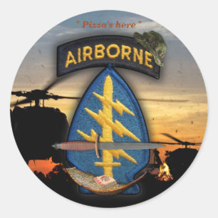 Adesivo Redondo Forças Especiais Green Berets lrp nam