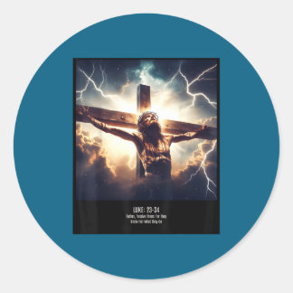 Adesivo Redondo Forgive Know Not What