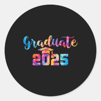 Adesivo Redondo Formando 2025 Tie Dye Graduation 2025 Cl Of 2025 S