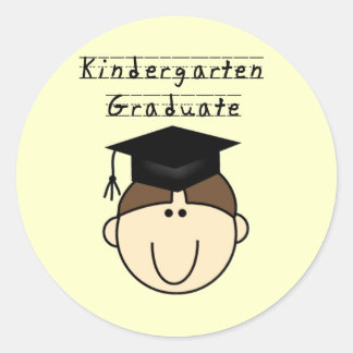 Adesivo Redondo Formando Brunette Kindergarten