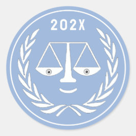 Adesivo Redondo Formando da Faculdade de Direito do Advogado