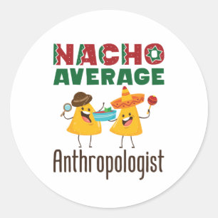 Adesivo Redondo Formando de Antropologia Média de Antropologista N