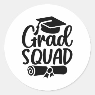 Adesivo Redondo Formando Esquadrão Cl De Graduação 2025