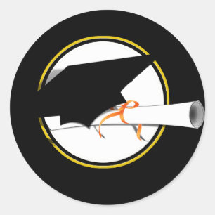 Adesivo Redondo Formando Inclinação do Boné em Plano de Fundo P