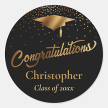 Formando parabéns, Classe Dourada em preto