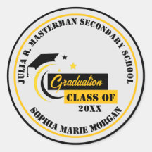 Formando Yellow White Graduation Classic